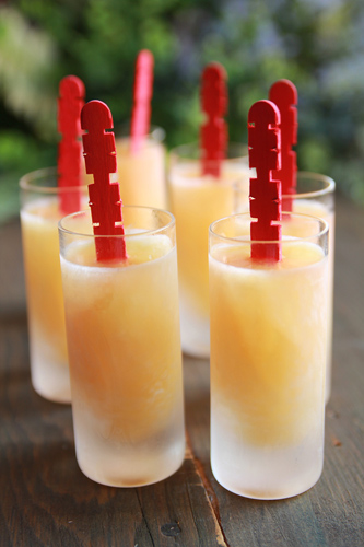 Creamy Pina Colada Dreamsicles