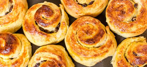 Bread Machine Honey Glazed Coconut Cinnamon Rolls