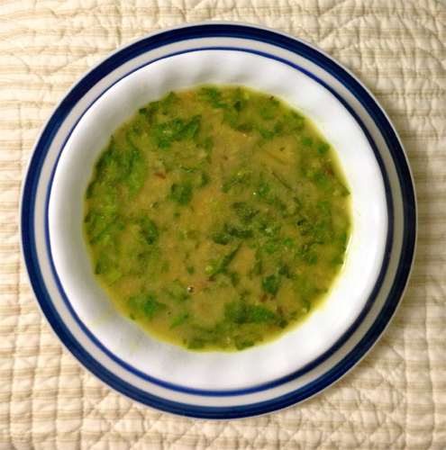 Creamy Lentil Spinach Soup Recipe Photo