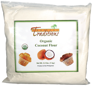 Organic Coconut Flour used in Gluten Free Coconut Recipes