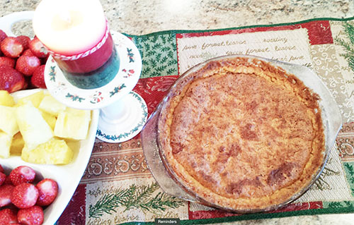 Mamaws Pecan-Coconut Papaya Pie