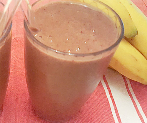 Coconut Cherry Banana Smoothie