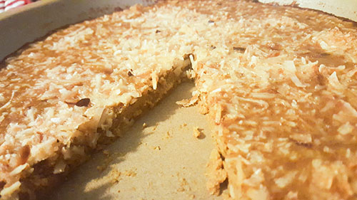 Gluten Free Crustless Pumpkin Coconut Pie