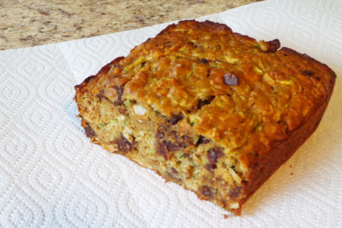 Coconut Chocolate Chip Zucchini Bread