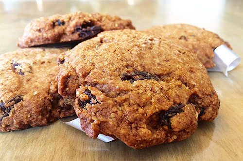 Sprouted Flax and Raisin Cookies