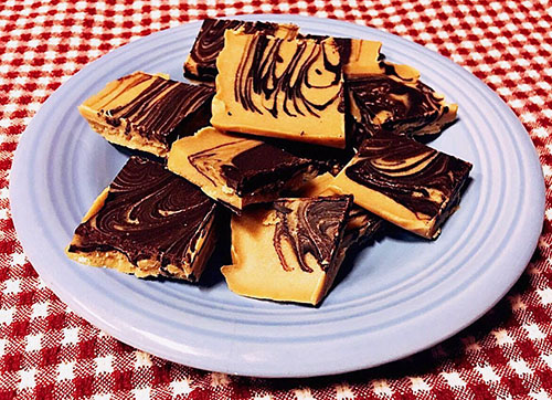 Marbled Peanut Butter Fudge