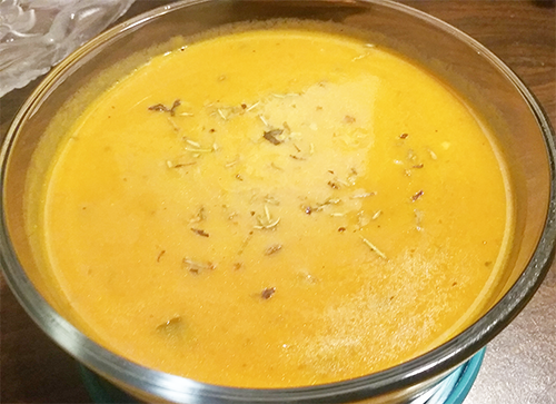 Pumpkin Coconut Milk Soup