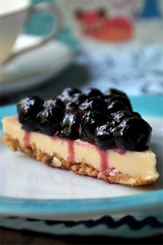 Dairy Free Blueberry Cheesecake